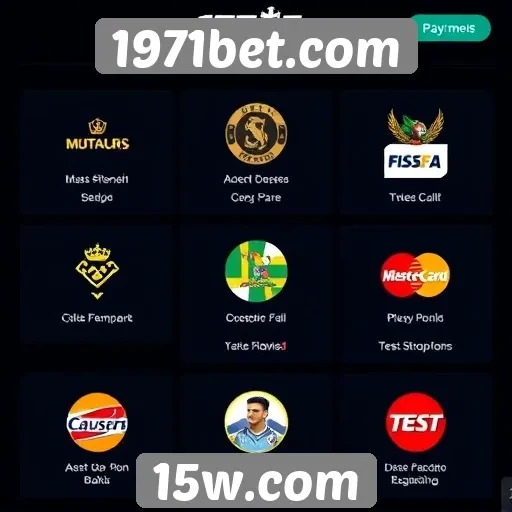 Métodos de pagamento disponíveis no 1971bet